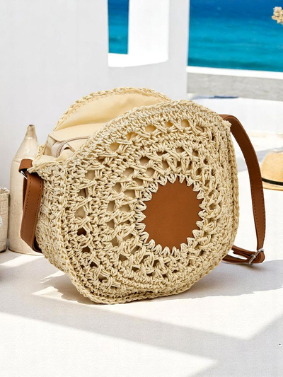 Royalfashion Малка дамска сламена чанта Solar Mini