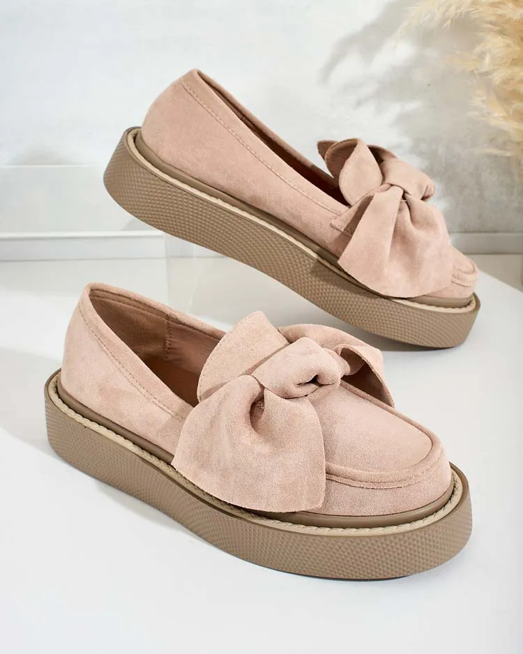 Royalfashion Дамски полуобувки с панделка Eriz