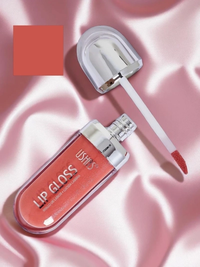 USHAS Блестящ гланц за устни, цвят Дълбоко розово