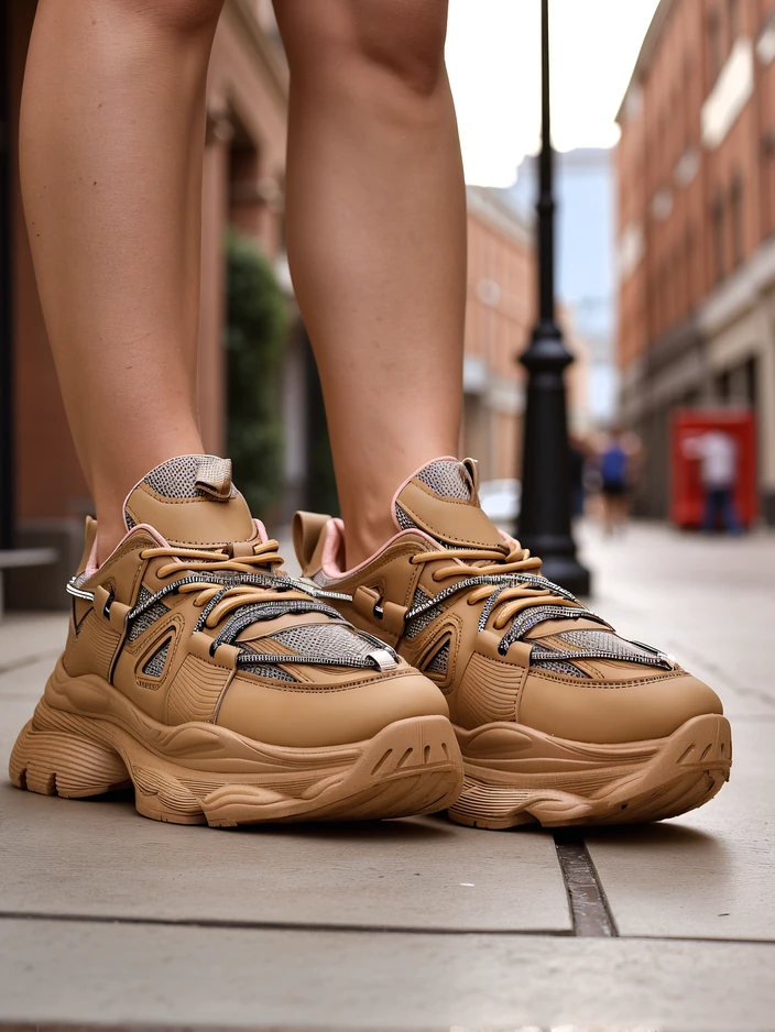 Royalfashion Дамски маратонки на дебела подметка Reterri