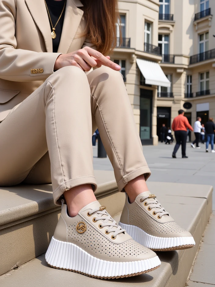 Royalfashion Женски спортни маратонки с изтегляща се връзка Jovenes