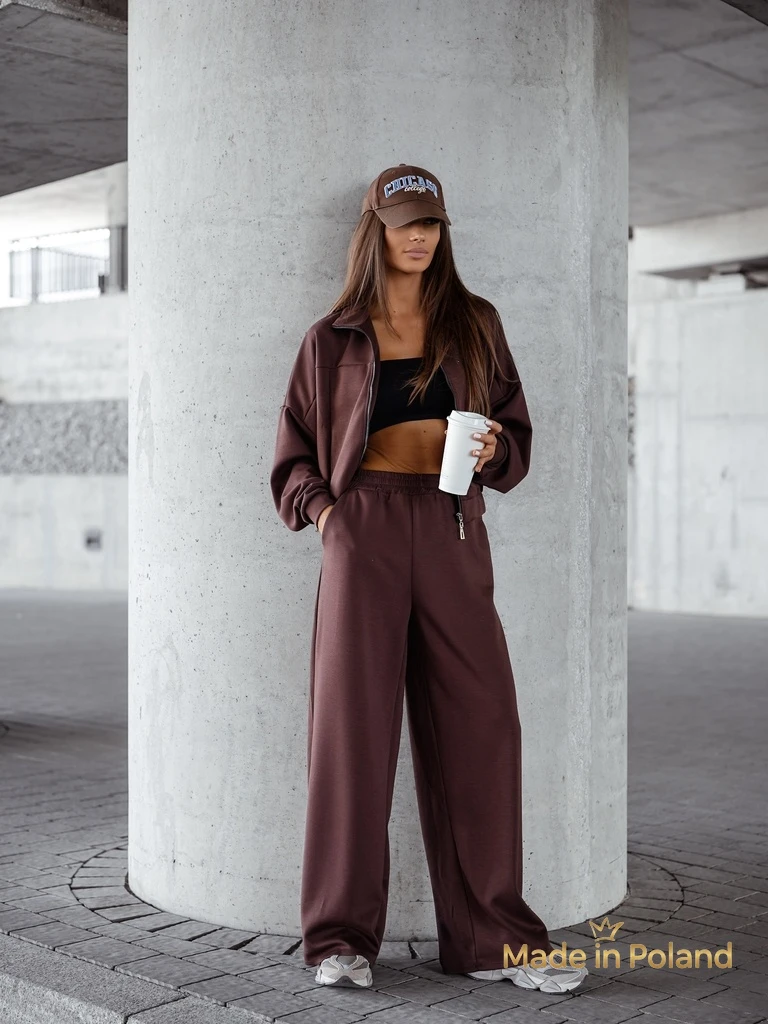 Дамски вискозен комплект анцуг Long Waves