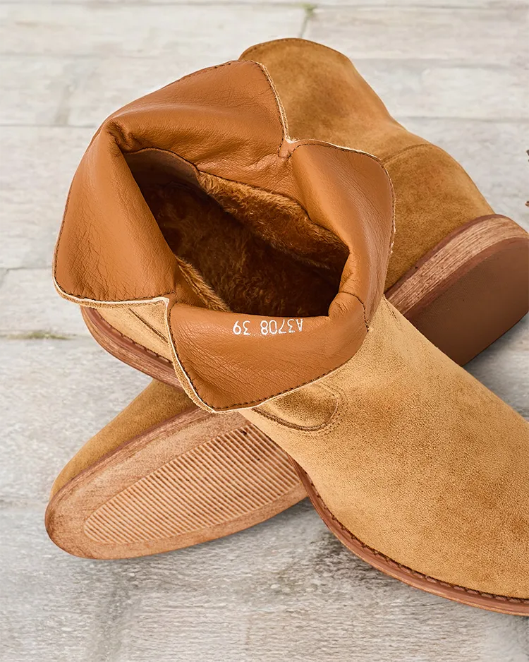 Роялфешън ботуши в стил каубой на покрита платформа блуестън