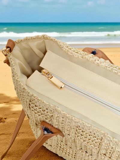 Royalfashion Голяма дамска чанта от слама Aureliana Savio