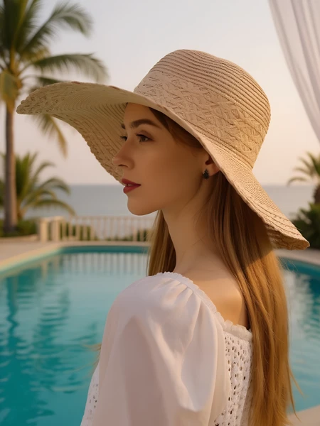 Royalfashion Дамска сламена шапка Elorine