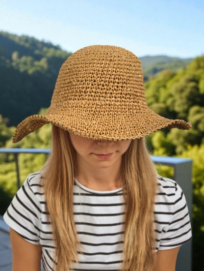 Royalfashion Дамска сламена шапка Lila Sun