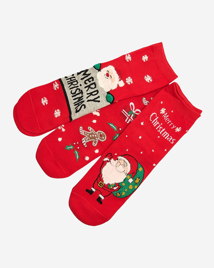 Royalfashion Коледни чорапи в кутия 3/пак