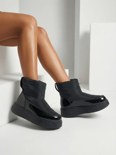 Royalfashion Black Maderta slip-on дамски ботуши за сняг