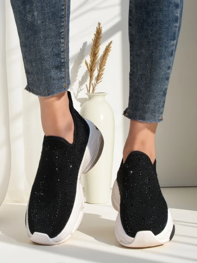 Обувки тип слип-он за жени Royalfashion с камъни Елавис