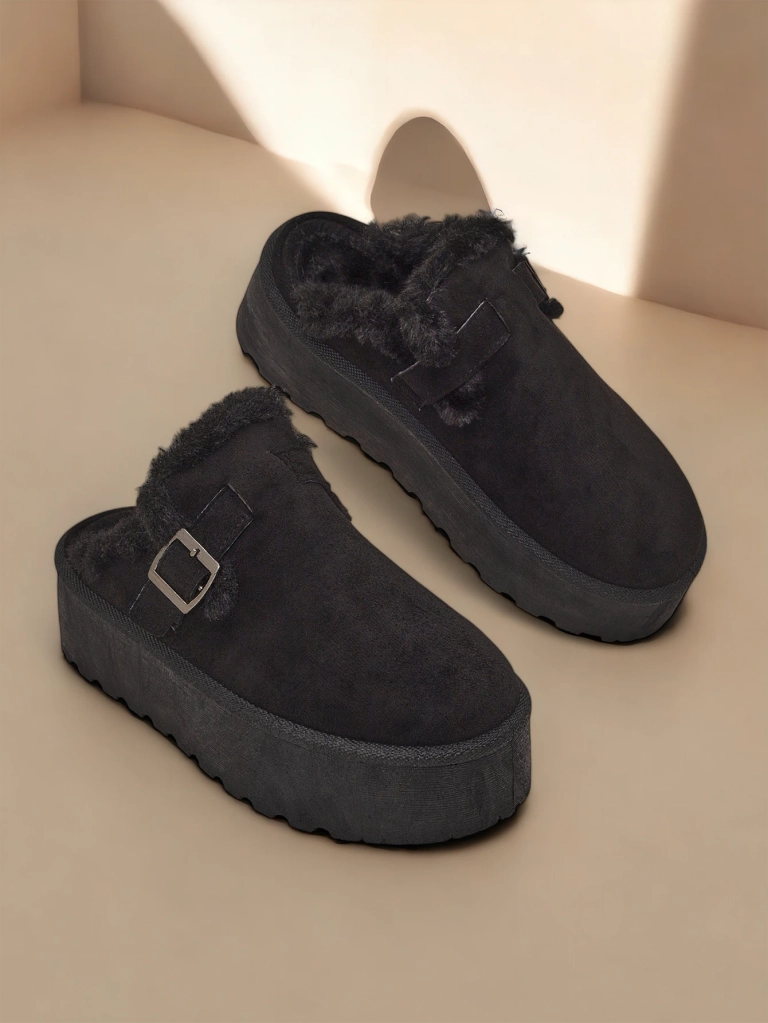 Royalfashion Къси глезенови ботуши без токчета за жени Поктес