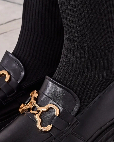 Royalfashion Дамски ботуши с приплъзване над коляното Rufies