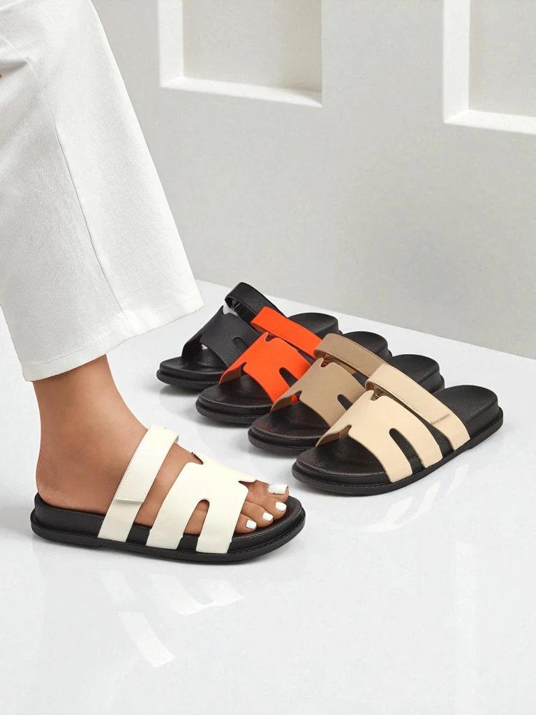 Royalfashion дамски чехли от еко кожа ReppiFlex