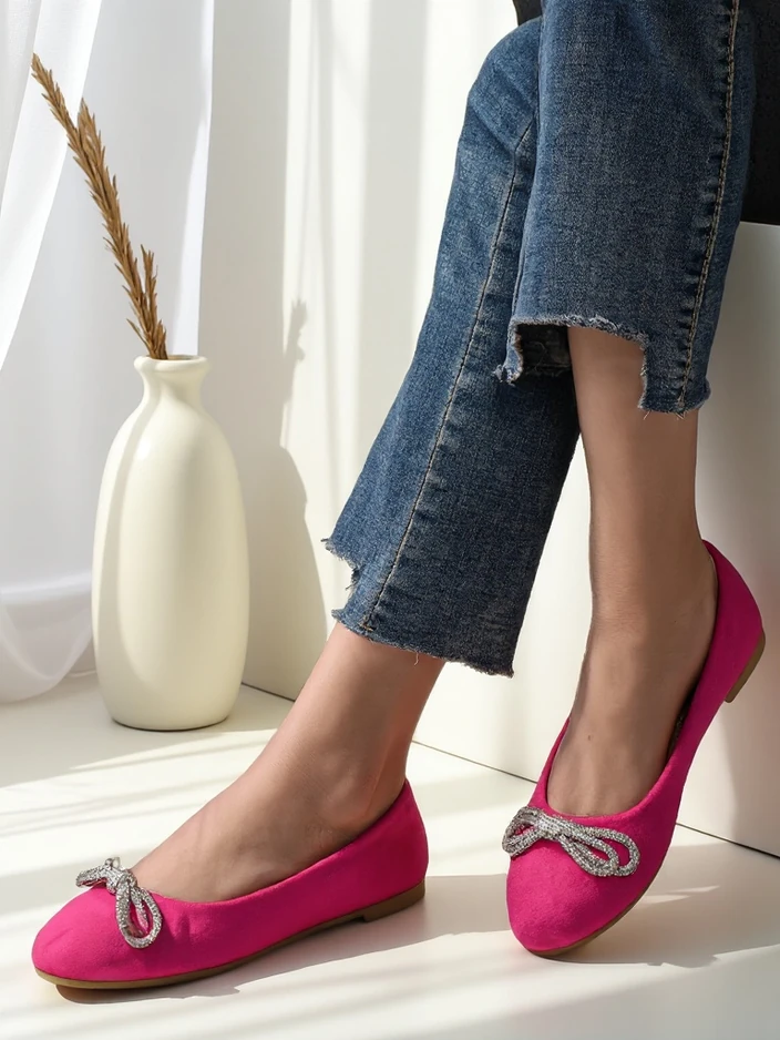 Royalfashion Женски балеринки с панделка Ofelna