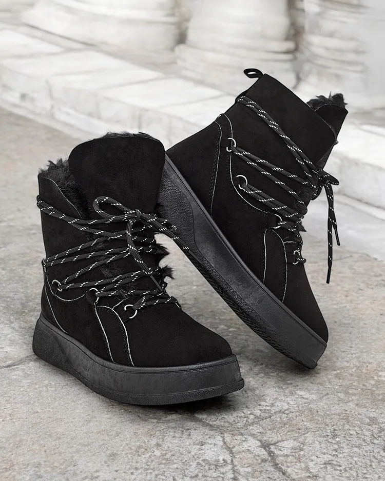 РОМЕР Фешън Дамски ботуши за сняг с връзки Момър