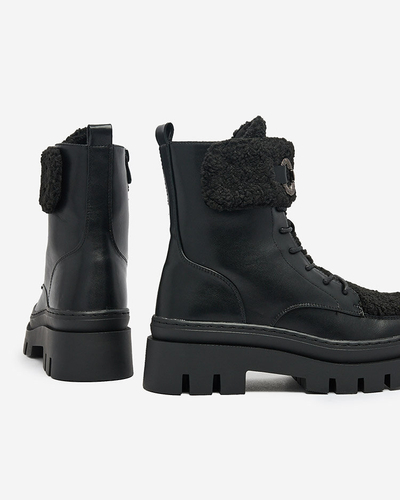 Royalfashion Дамски ботуши с овча кожа Faeltone