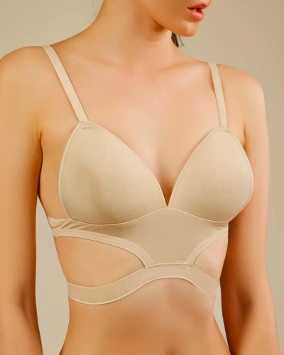 Royalfashion Дамски сутиен с декоративни презрамки