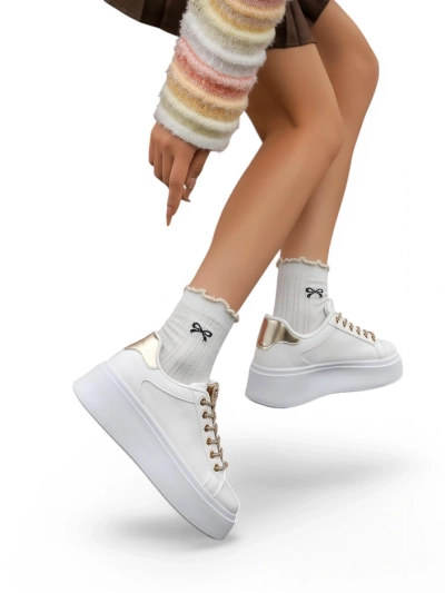 Спортни маратонки за жени Royalfashion с декоративни връзки Eone