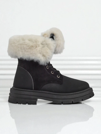 Royalfashion дамски обувки до глезена с подплата от козина Nasaha