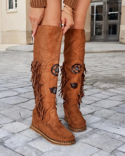 Royalfashion Дамски ботуши със скрита котва Rotin