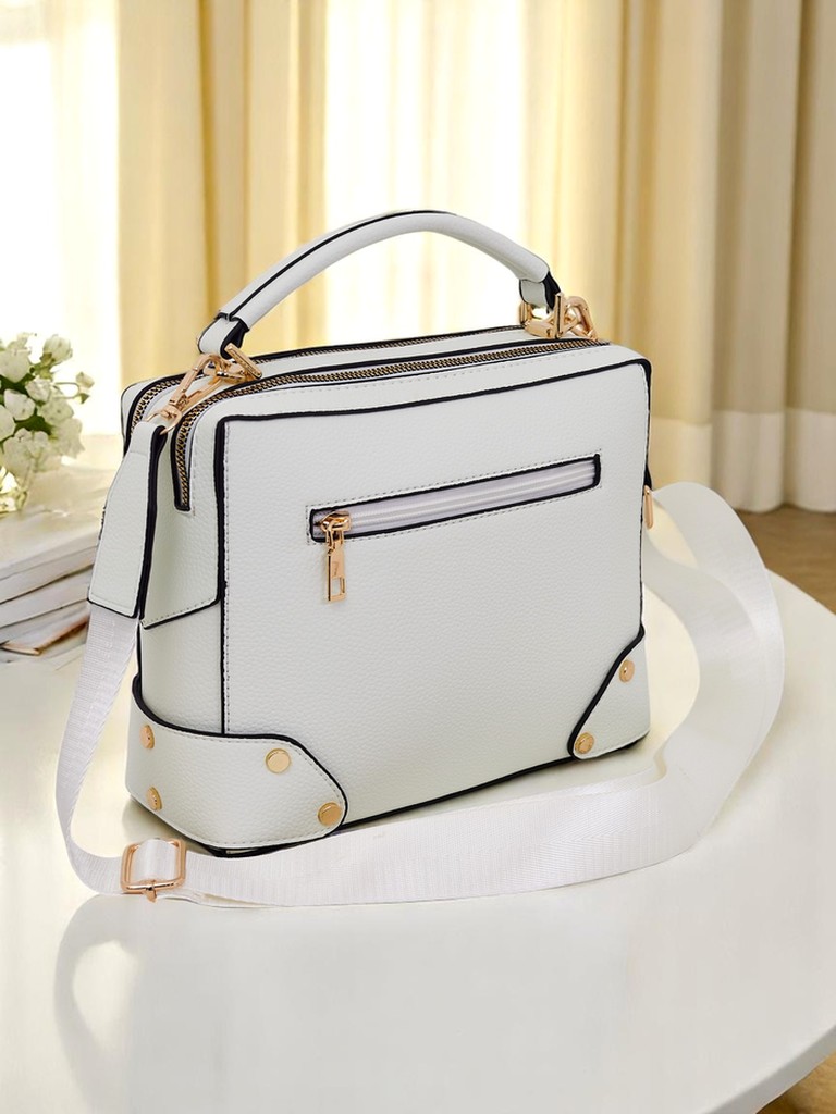 Royalfashion Малка квадратна чанта от еко кожа Mila Box