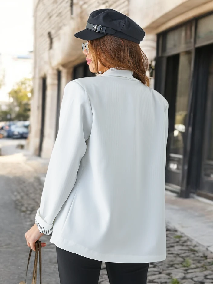 Royalfashion Дамски блейзър без закопчаване Елегантен