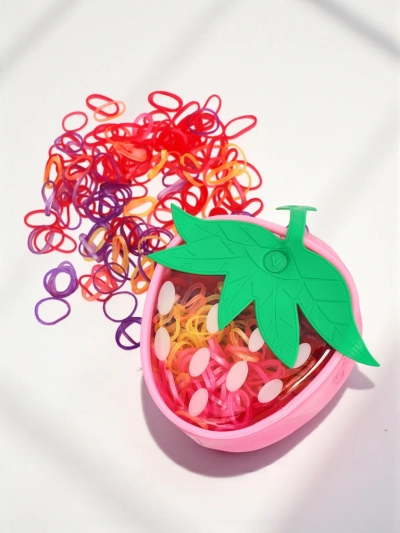 Royalfashion Многоцветни силиконови ластици за коса Ягода