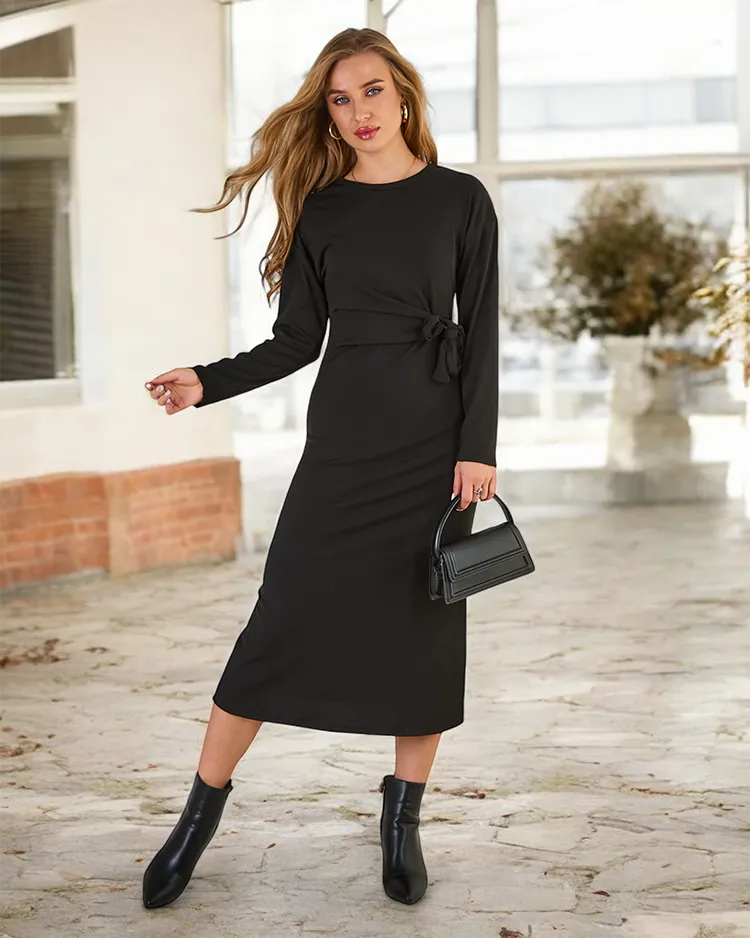 Royalfashion Дамска миди рокля