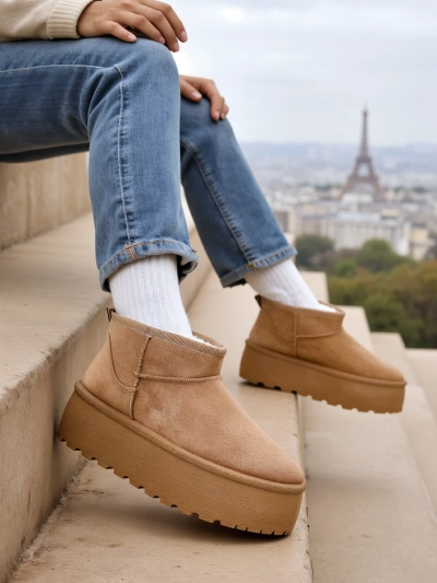 Royalfashion Дамски ботуши за сняг на платформа a'la Dagodo