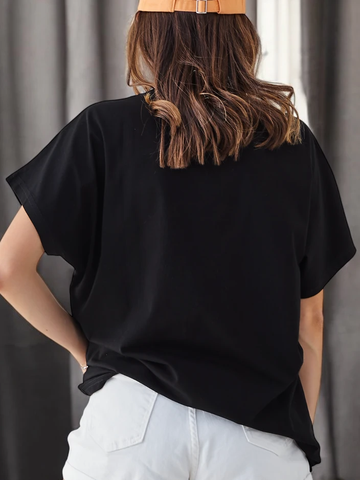 Royalfashion Дамска блуза от памук Много сърца