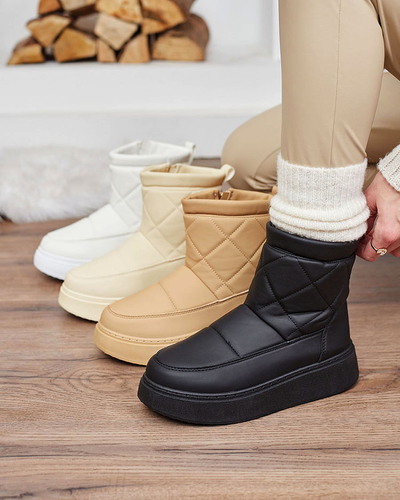 Royalfashion Черни дамски ботуши a'la snow boots Kacecica
