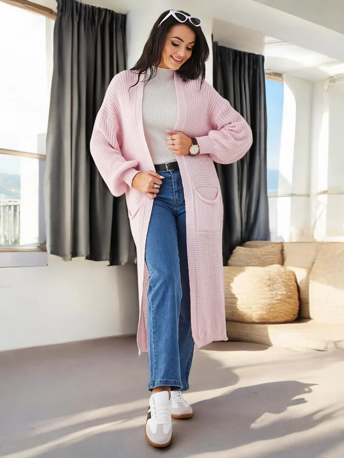 Royalfashion Акрилен плетен дамски кардиган