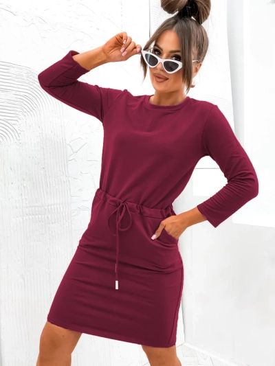 Royalfashion Женска рокля от плат до коленете