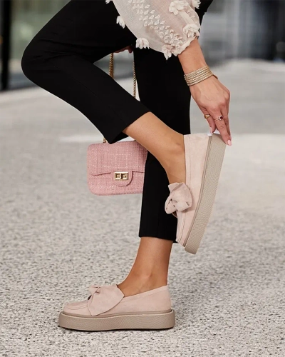 Royalfashion Дамски полуобувки с панделка Eriz