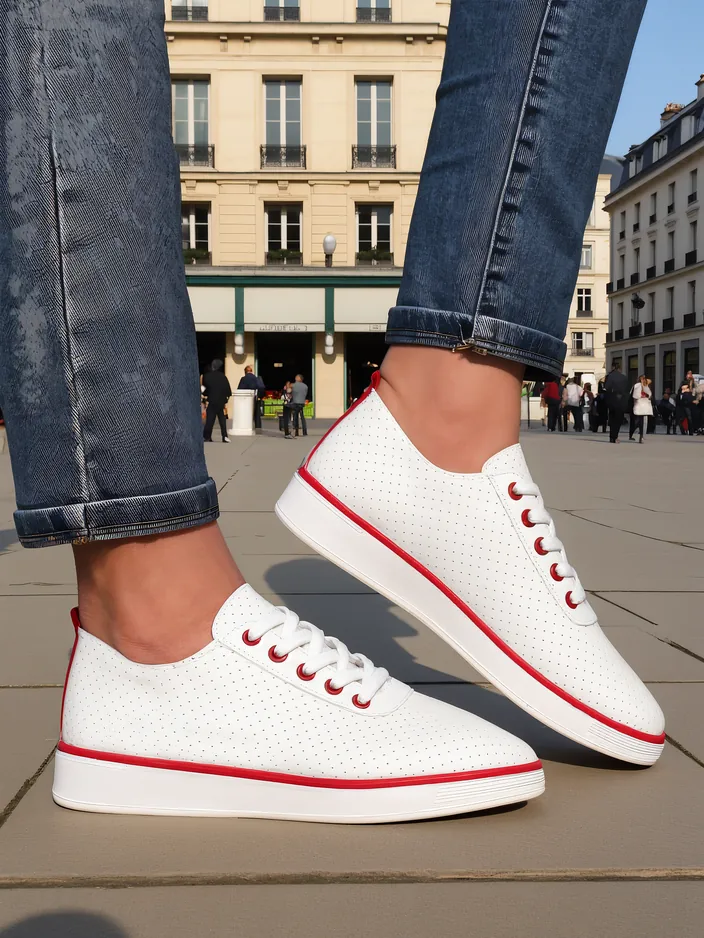 Royalfashion Дамски перфориран спортен обувки Pumbes