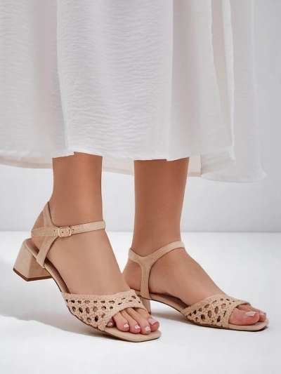 Royalfashion дамски сандали с отворена работа Azopi