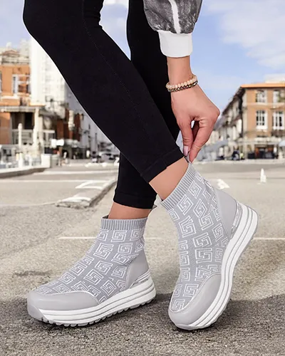 Royalfashion Дамски спортни високи маратонки Lori