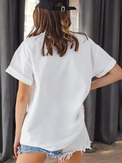 Royalfashion дамска памучна тениска LOVE с любимци