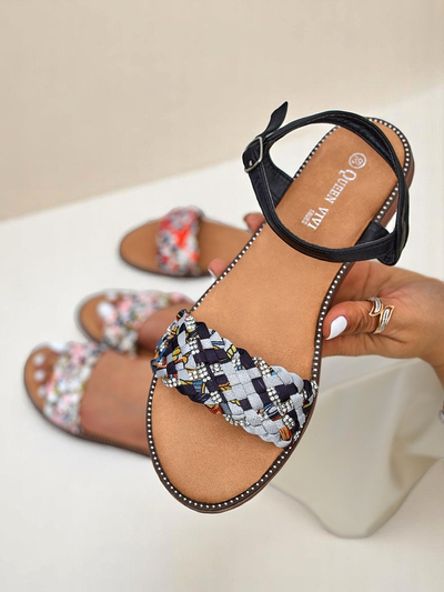 Royalfashion Дамски сандали на равна подметка ColorStrap