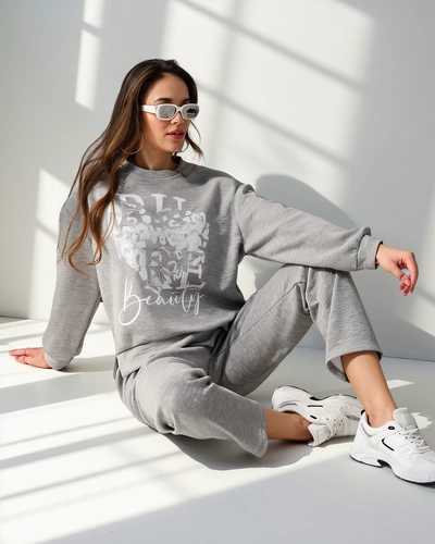 Royalfashion Женски вискозен комплект с печат