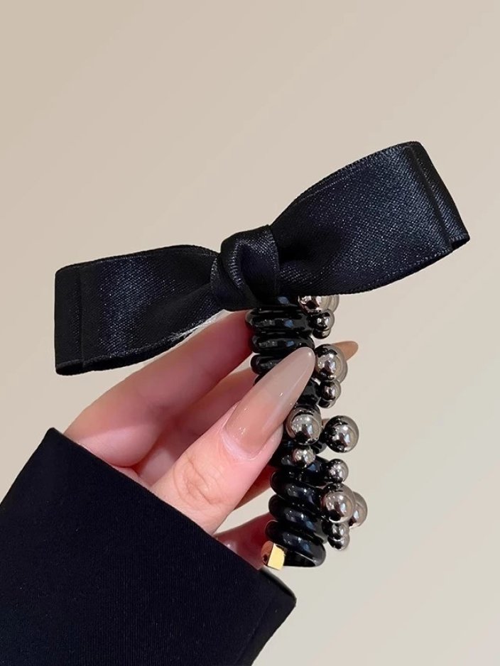 Royalfashion Ластик за коса спираловиден с панделка Spirabella