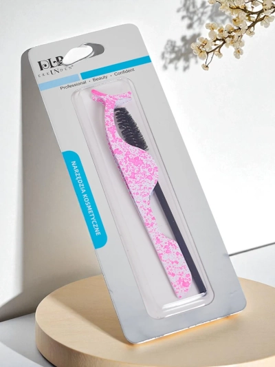 Комплект за стилизиране на мигли - пинсета за изкуствени мигли и четка