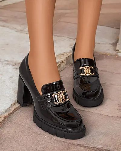 Royalfashion Елегантни дамски мокасини на ток Jozii