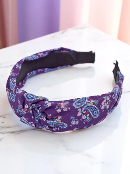 Royalfashion Molly Twist Плетена лента за коса с шарка