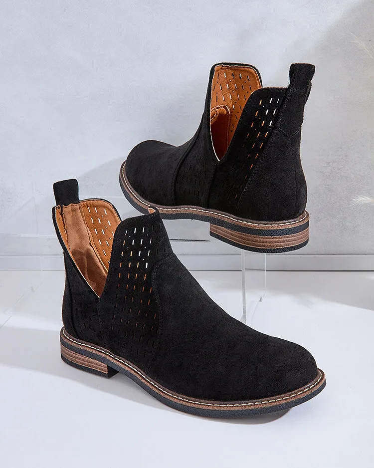 Royalfashion Дамски ботуши Ovilla от велур eko