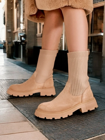 Роялфешън Дамски боти без връзки Derette