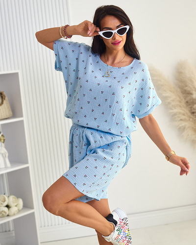 Royalfashion Дамски памучен летен комплект