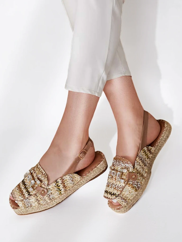 Royalfashion Дамски еспадрили с отворен пръст