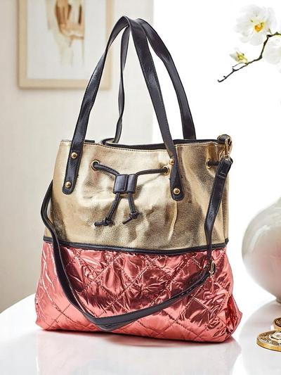 Royalfashion Дамска чанта тип шопер Large Golden Luxe Shopper