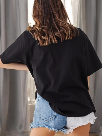 Royalfashion Женска блуза от памук Романтичен пеперуда