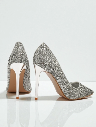 Дамски обувки от еко кожа с брокат Zavrimea